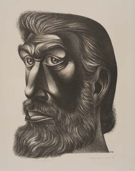 Appraisal: CHARLES WHITE - John Brown Lithograph x mm x inches