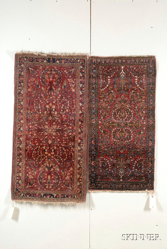 Appraisal: Two Sarouk Rugs West Persia second quarter th century one