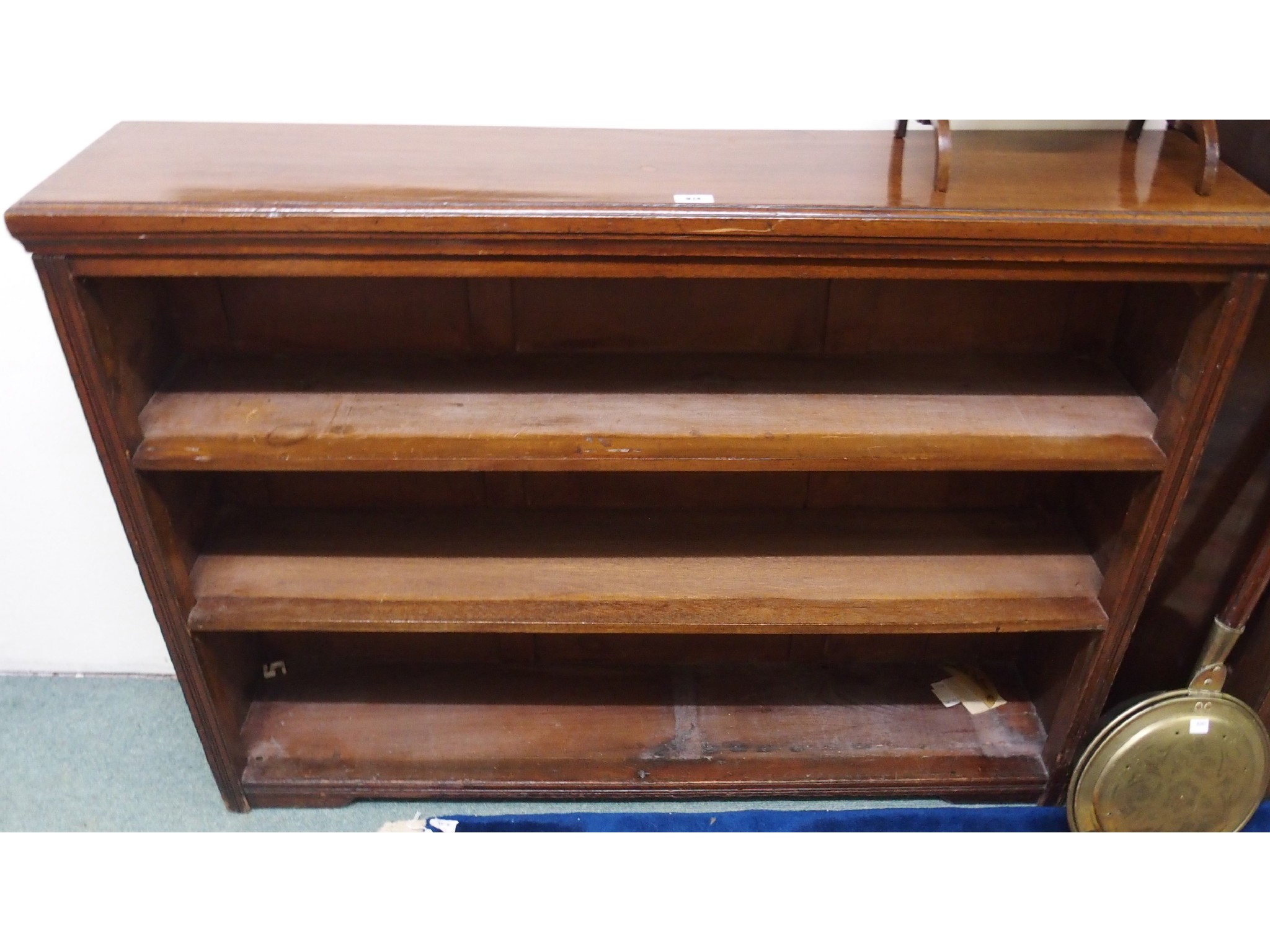 Appraisal: A mahogany bookshelf