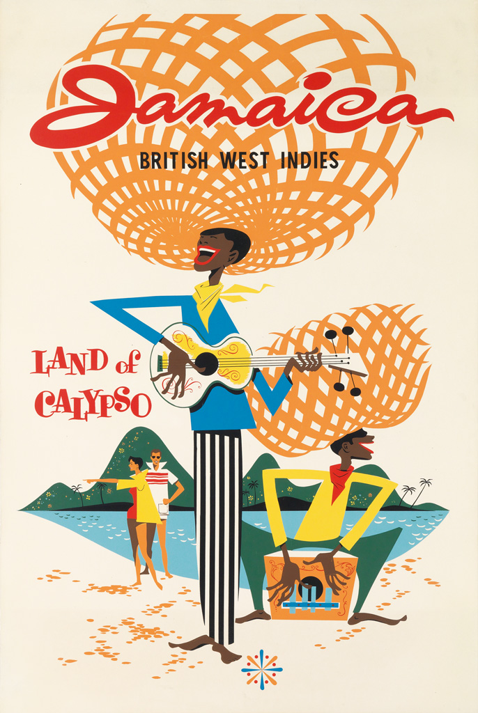 Appraisal: DESIGNER UNKNOWN JAMAICA BRITISH WEST INDIES LAND OF CALYPSO x