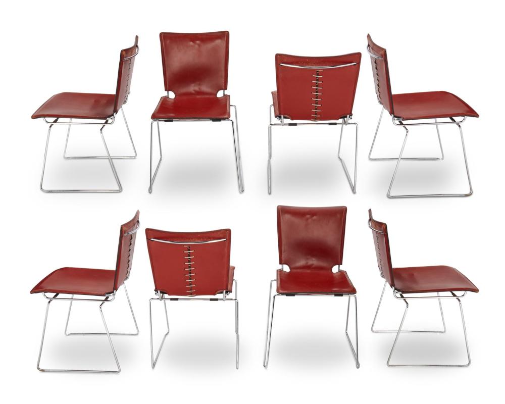 Appraisal: Toyoda Hiroyuki ICF Pelle chair Each with ICF Group paper