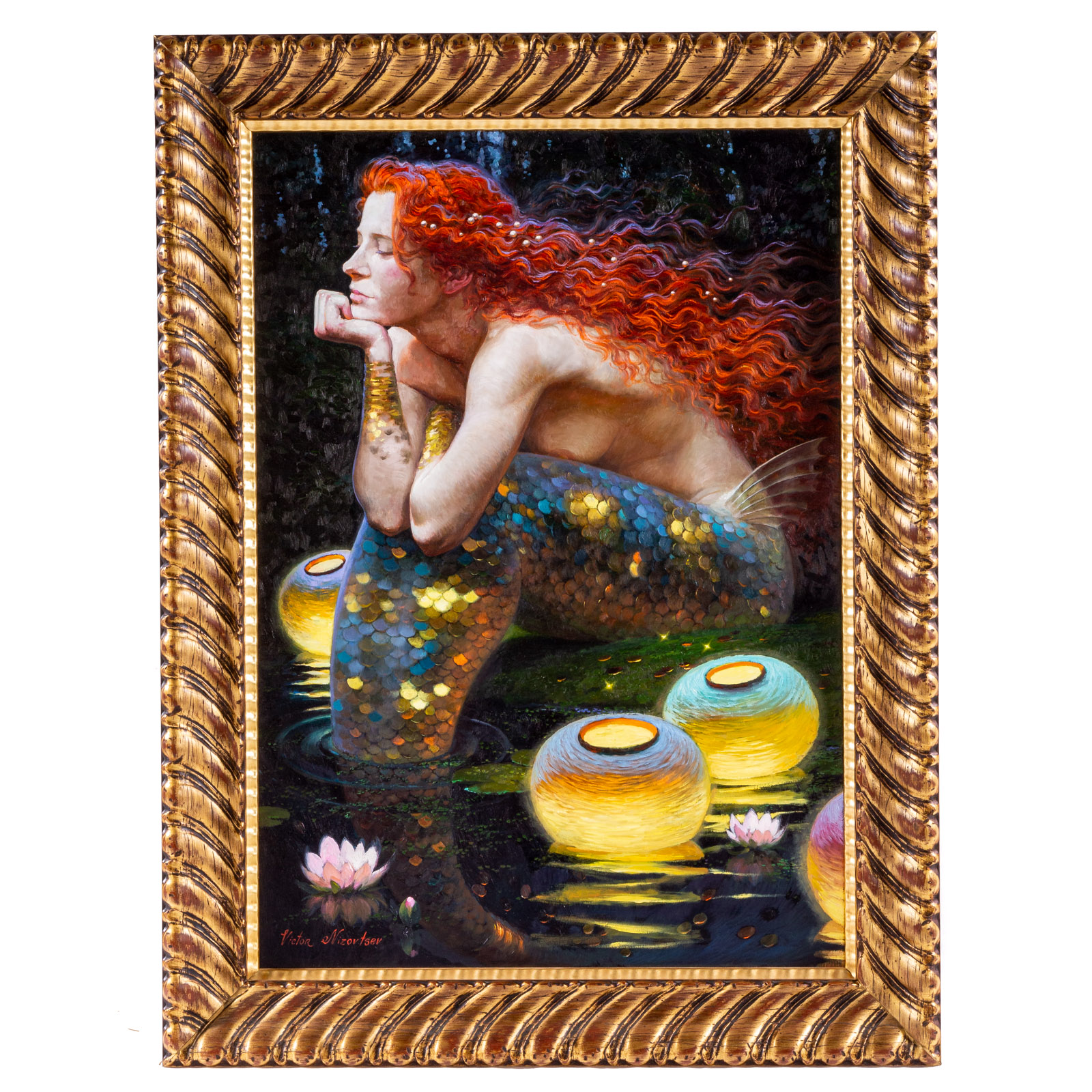 Appraisal: VICTOR NIZOVTSEV CONTEMPLATION OIL ON CANVAS Russian American b signed