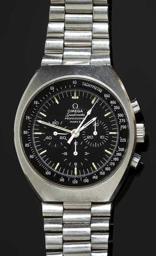 Appraisal: GENTLEMAN'S WRISTWATCH CHRONO OMEGA SPEEDMASTER PROFESSIONAL MARK II s Steel