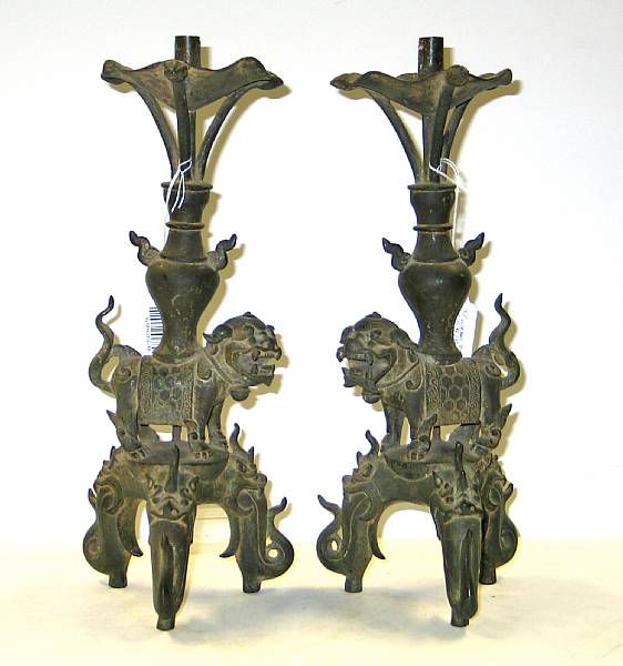 Appraisal: A group of Asian Decorations Including pair of Chinese th