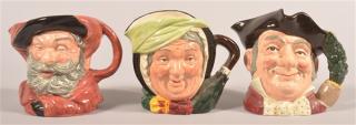 Appraisal: Three Large Royal Doulton Character Mugs Three Large Royal Doulton