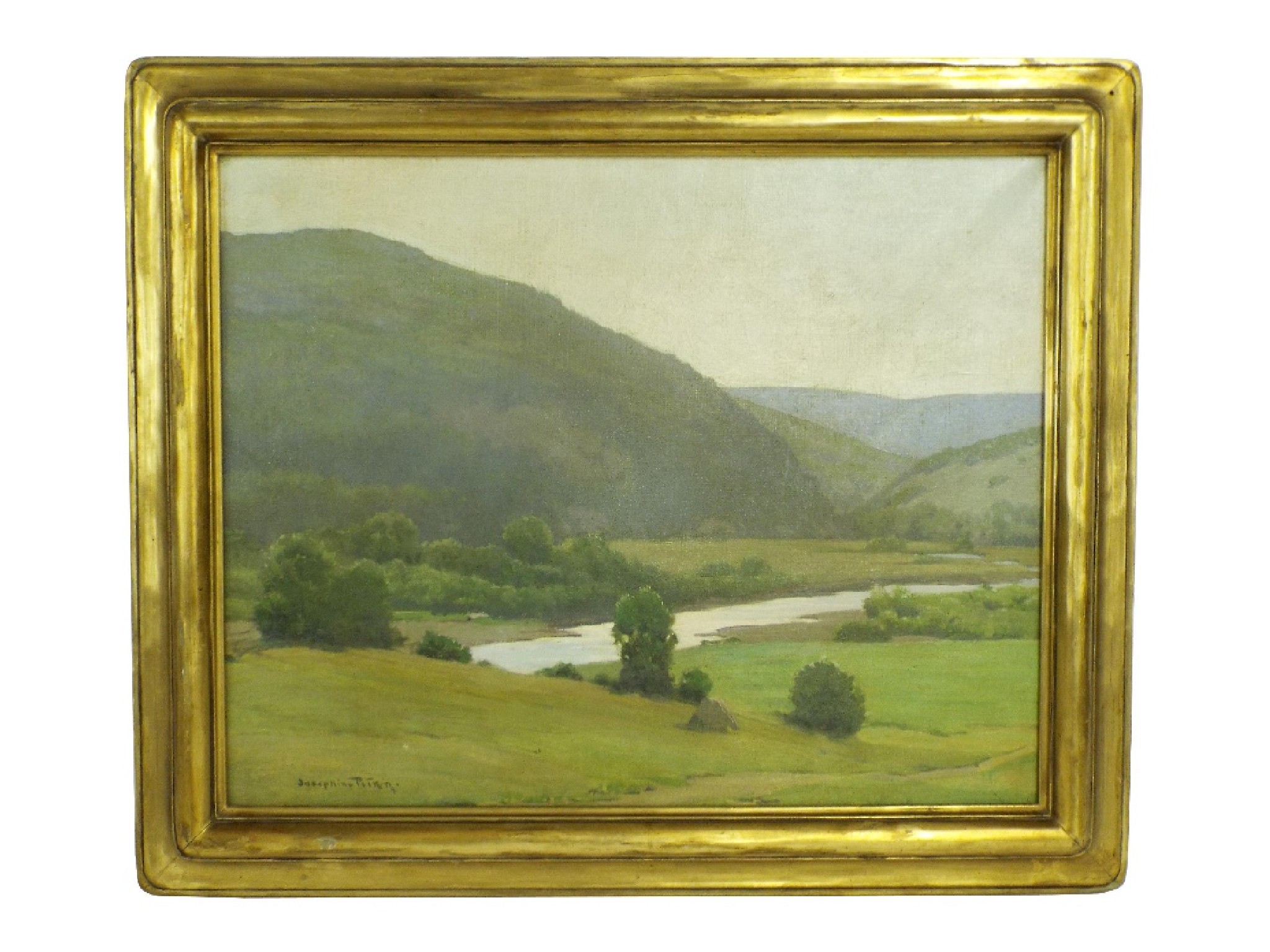 Appraisal: Josephine Pitkin Newton early th century American - river landscape