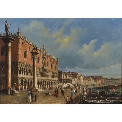 Appraisal: Professor Francesco Mironi th Century PIAZZETTA DI SAN MARCO LOOKING