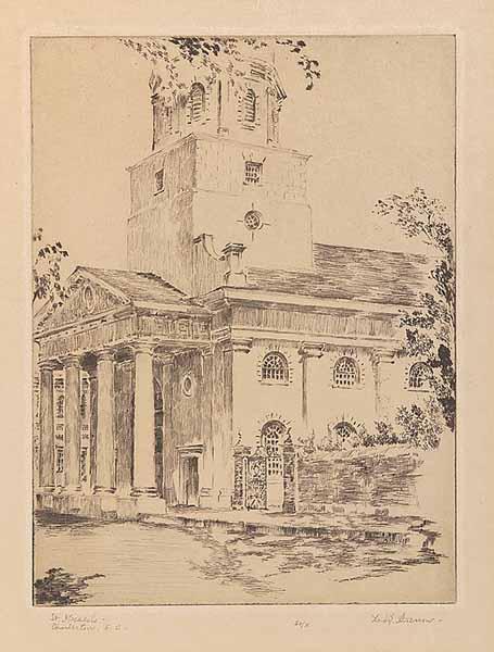 Appraisal: Donald G Anderson American Charleston th c St Michael s