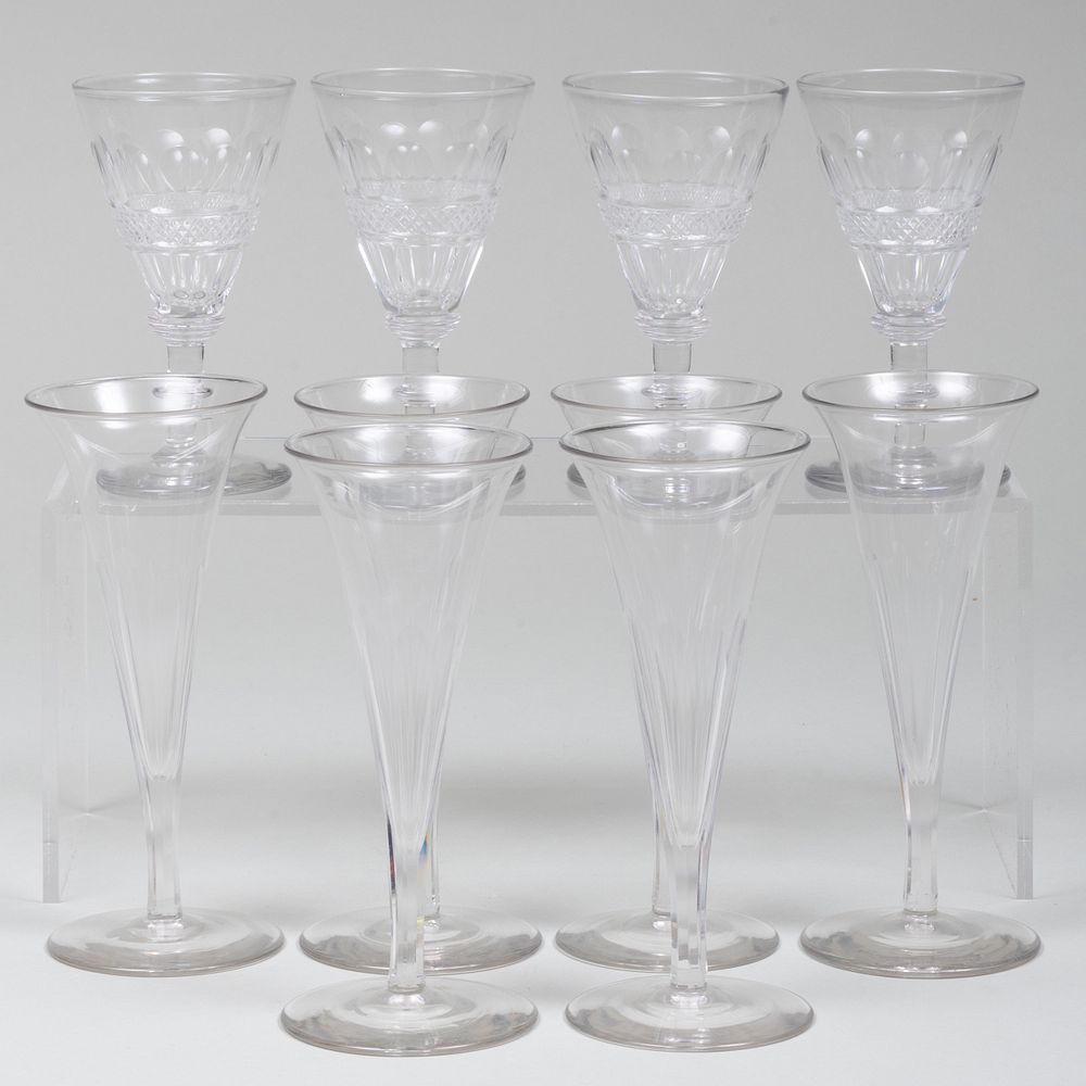 Appraisal: Set of Six English Champagne Flutes and a Set of