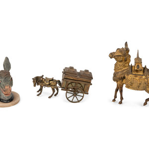 Appraisal: Three Continental Animal-Themed Inkwells Late th Early th Century comprising