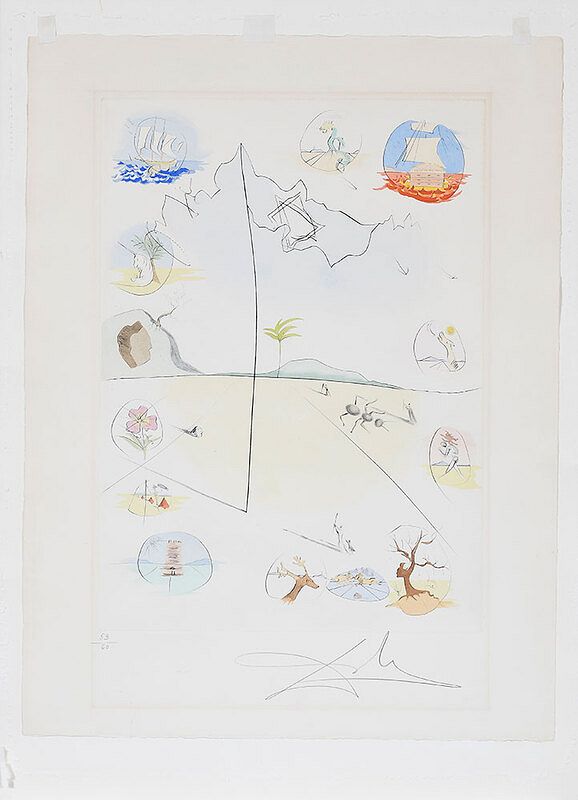 Appraisal: Salvador Dali Spanish - Frontispiece from The Twelve Tribes of