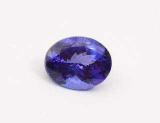 Appraisal: LOOSE OVAL FACETED TANZANITE Measuring mm x mm x mm