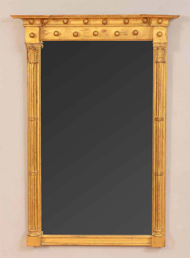 Appraisal: Late Regency Giltwood Pier Mirror x x in Estimate -