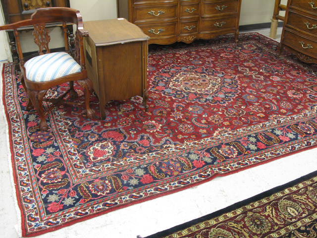 Appraisal: PERSIAN MASHAD CARPET Razavi Khorasan Province northeastern Iran floral and