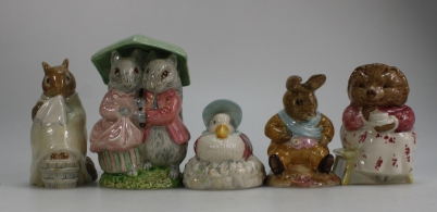 Appraisal: Royal Albert Beatrix Potter figures Goody Timmy Tiptoes Jemima Puddleduck