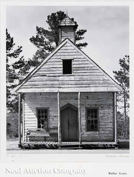 Appraisal: Walker Evans American - Country Church in Beaufort South Carolina