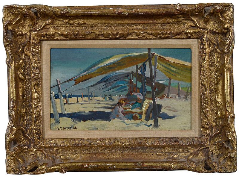 Appraisal: Addison T Millar American - On the Beach signed lower