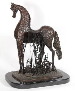 Appraisal: Sculpture Salvador Dali Salvador Dali Spanish - Trojan Horse bronze