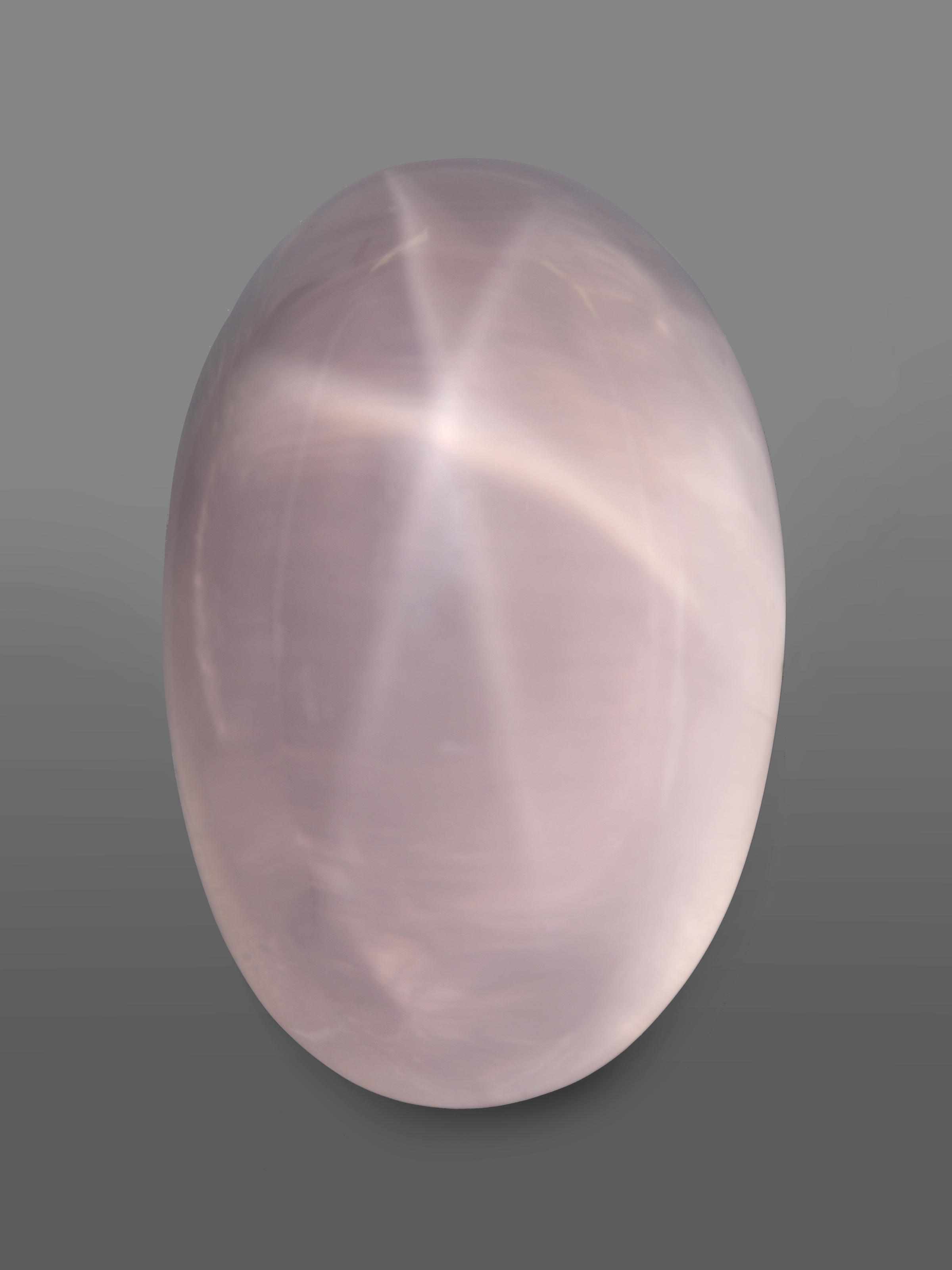 Appraisal: Very Large Star Rose Quartz Brazil For the collector of