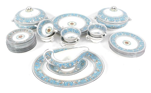 Appraisal: A Wedgwood Florentine pattern porcelain part dinner service comprising oval