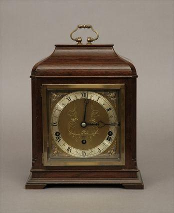 Appraisal: Elliott Georgian-Style Mahogany Westminster Whittington Chime Mantel Clock x in