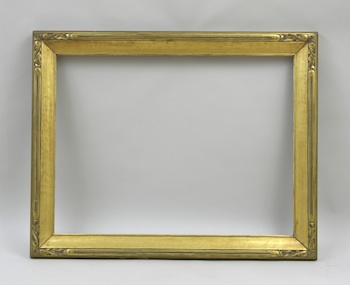 Appraisal: A Vintage Carved Gilt Picture Frame A - wide picture