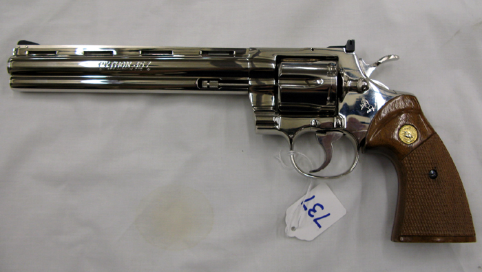 Appraisal: COLT PYTHON MODEL DOUBLE ACTION REVOLVER magnum caliber vent rib