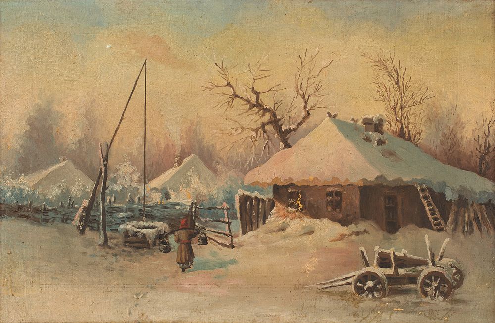 Appraisal: UNKNOWN RUSSIAN ARTIST UNKNOWN RUSSIAN ARTIST Winter Morning oil on