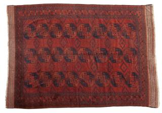 Appraisal: A Turkoman Bokhara rug First quarter th century wool on