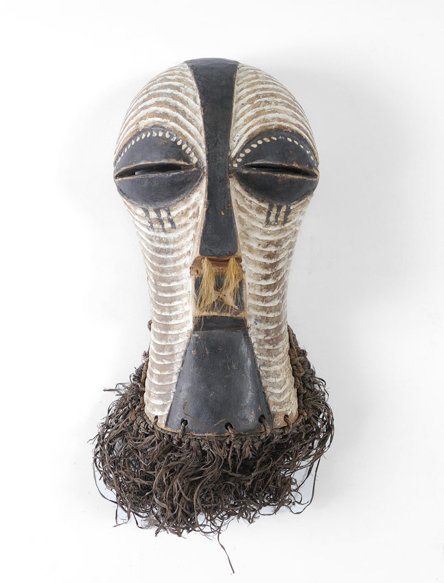 Appraisal: CARVED AFRICAN KIFWEBE MASK Kifwebe mask Songe Tribe Democratic Republic