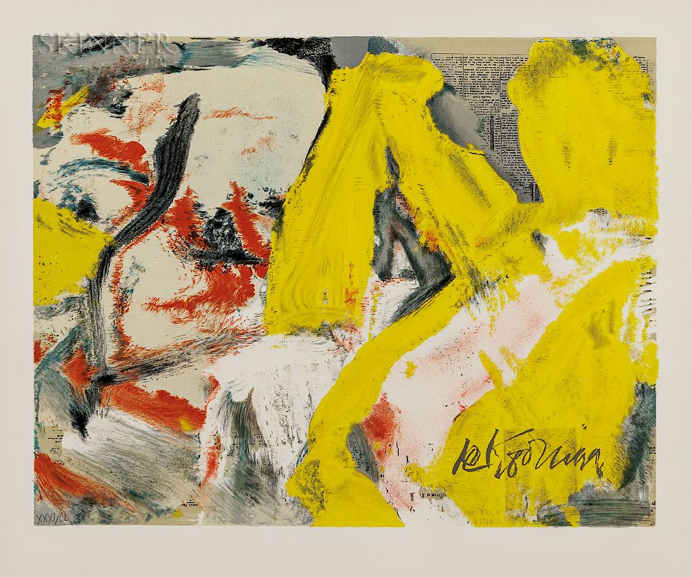 Appraisal: Willem de Kooning Dutch American - The Man and the