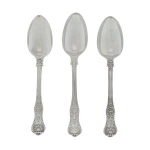 Appraisal: A Group of Twelve English Silver Soup Spoons London and