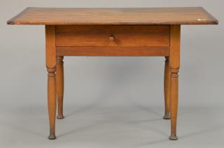 Appraisal: Queen Anne center table with drawer and original top circa