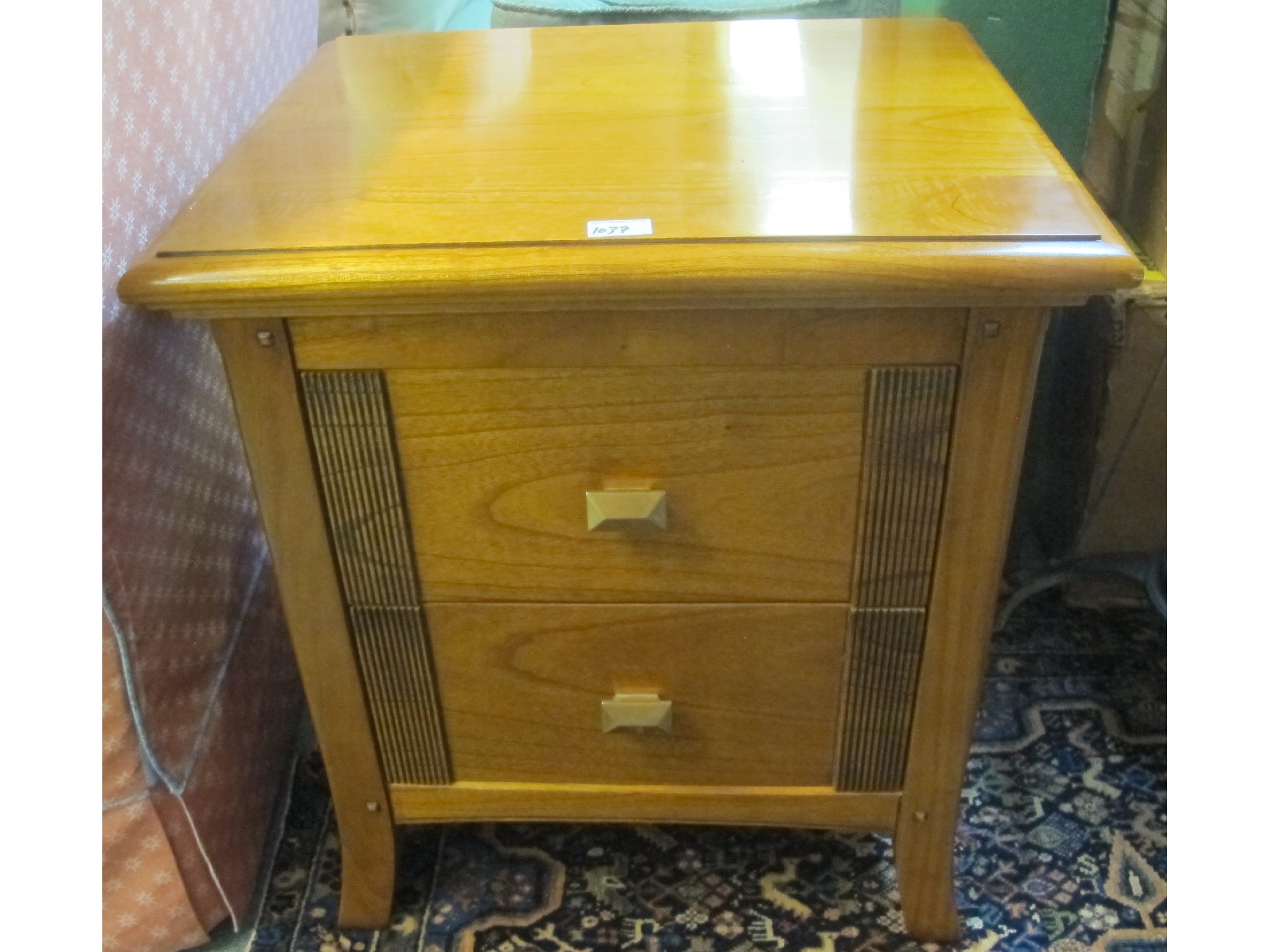 Appraisal: A Windsor made two drawer cabinet