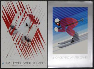 Appraisal: Lot of Winter Olympics Sarajevo Yugoslavia Posters by Assorted Artists