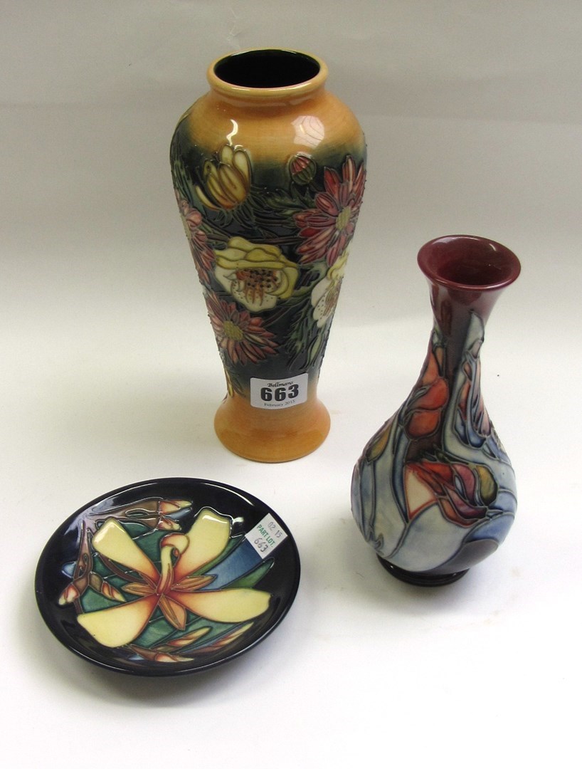 Appraisal: A Moorcroft pottery vase circa by E Bossons tube line