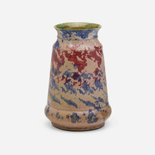 Appraisal: George E Ohr VASE USA - glazed earthenware h dia