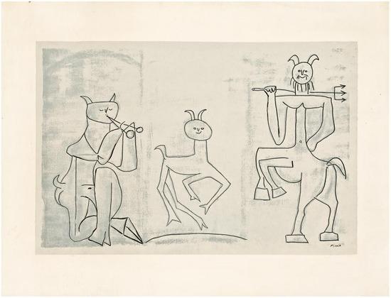 Appraisal: Pablo Picasso - afterThree prints prints Les Demoiselles d Avignon