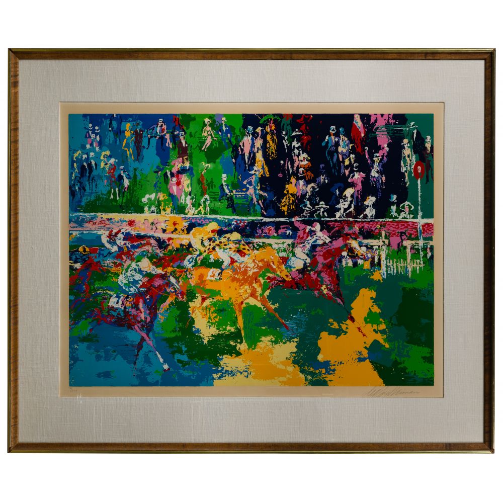 Appraisal: LEROY NEIMAN AMERICAN - ASCOT FINISH SERIGRAPHUndated pencil signed lower