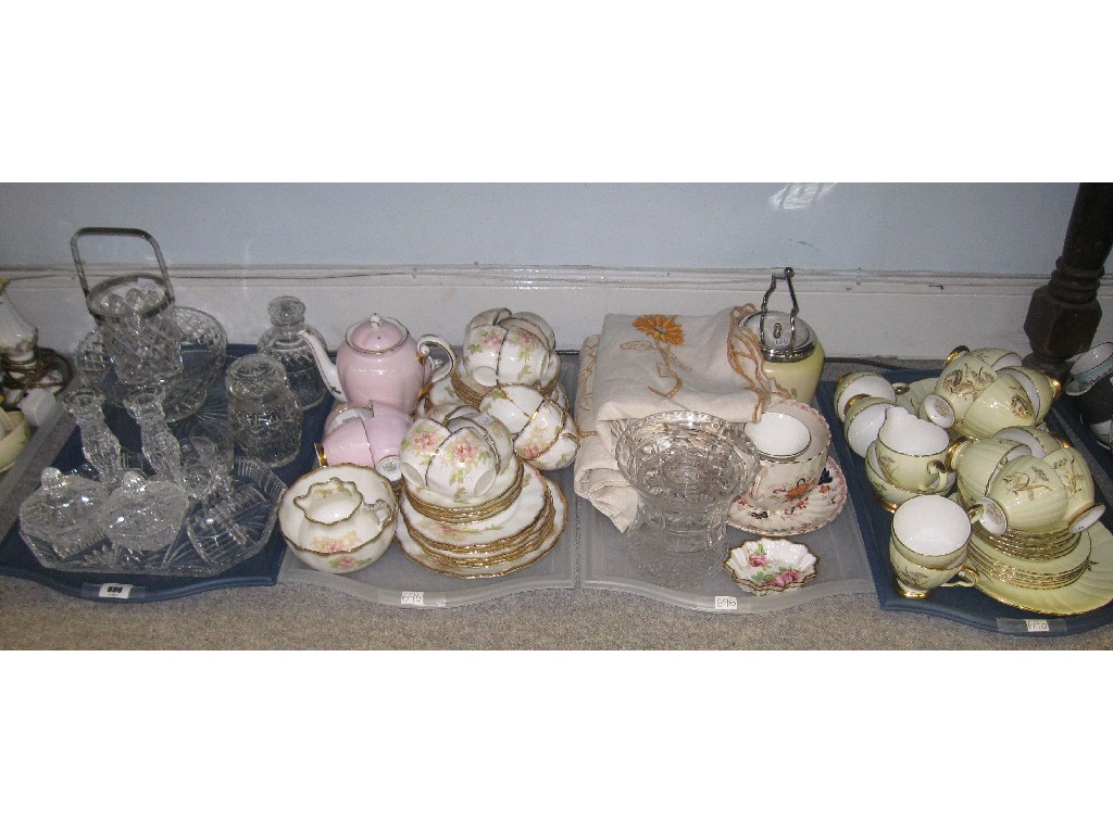 Appraisal: Lot comprising four trays of assorted ceramics and glassware etc