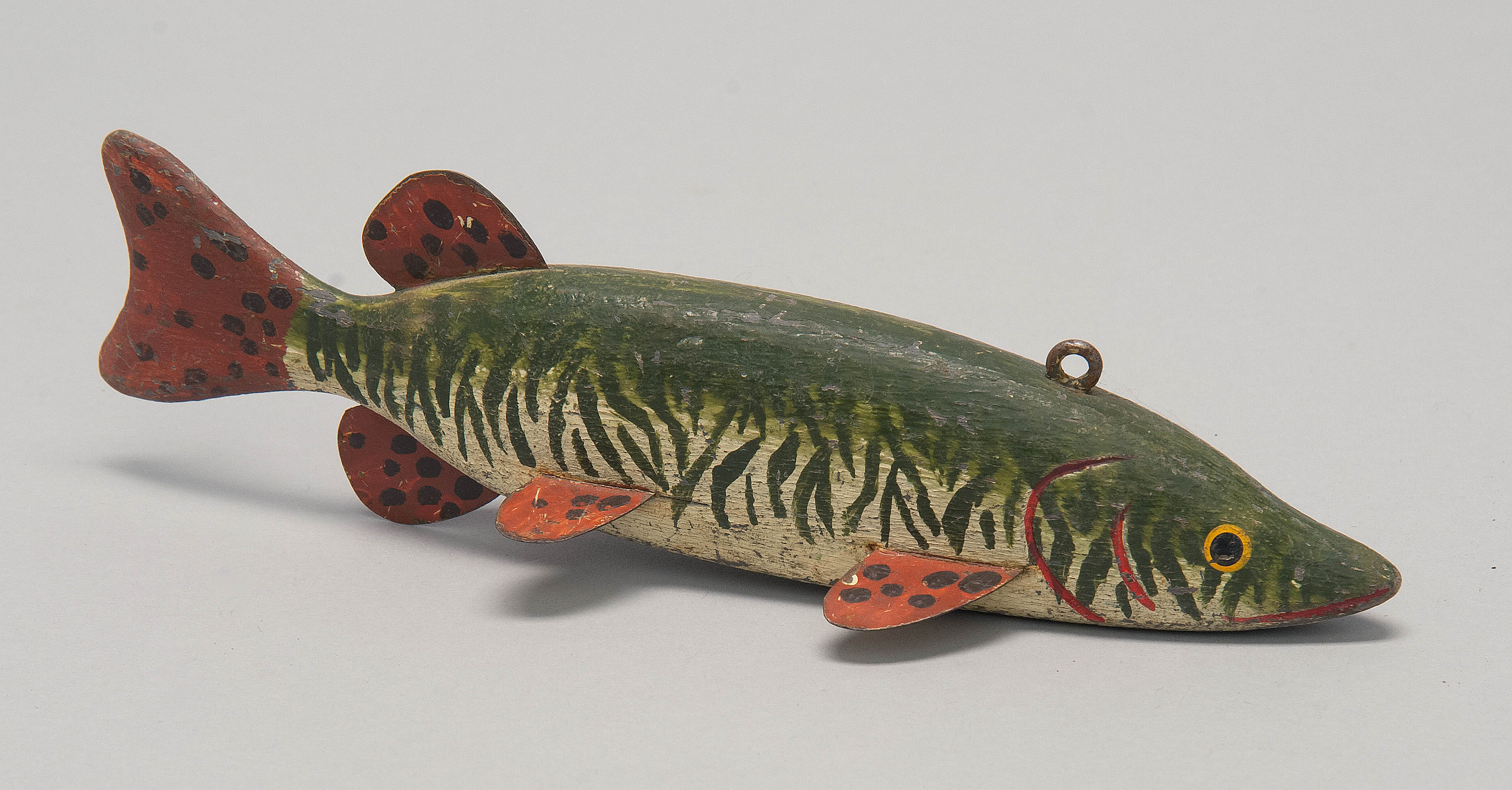 Appraisal: TH CENTURY MUSKIE FISH DECOY Length ConditionUndamaged