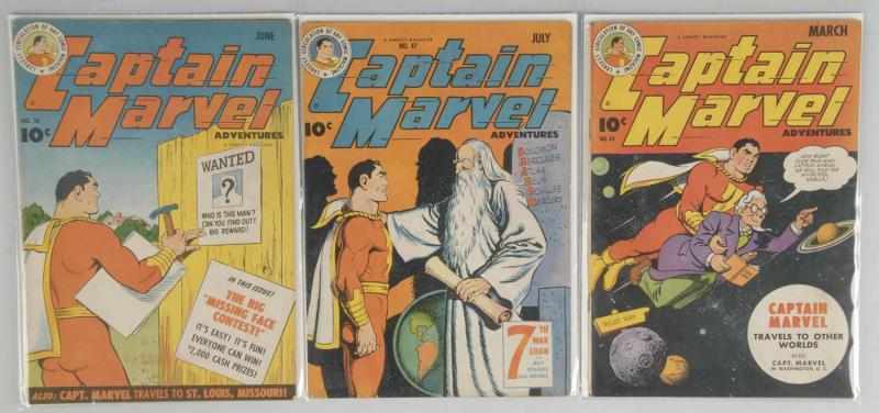 Appraisal: Lot of s Captain Marvel Comics Description This lot includes