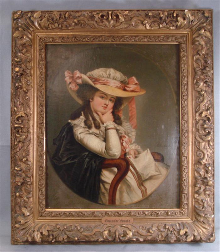 Appraisal: Edmonde Uswald th c Austrian o c portrait of a