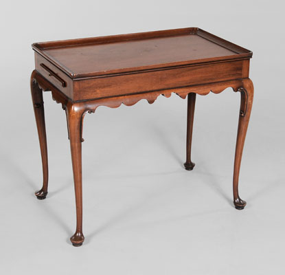 Appraisal: Boston Queen Anne Style Tea Table th century reproduction by