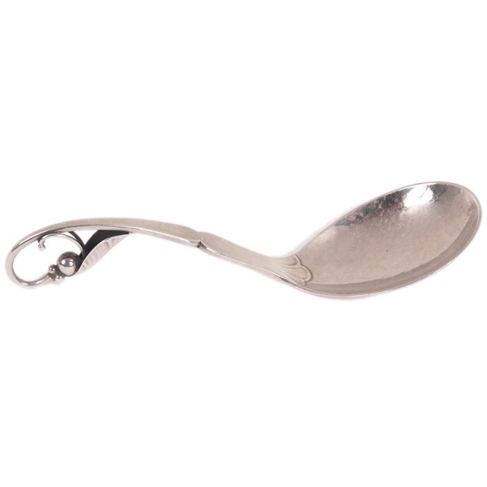 Appraisal: Georg Jensen sugar spoon no in sterling silver curled handle