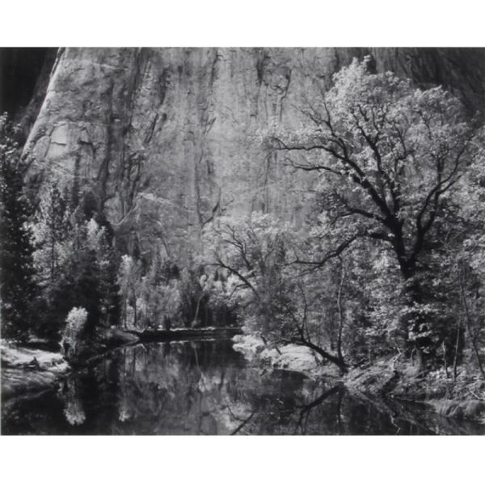 Appraisal: ANSEL ADAMS AMERICAN - MERCED RIVER CLIFFS AUTUMN YOSEMITE VALLEY