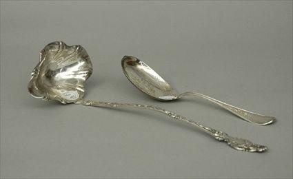 Appraisal: Sterling Silver Spoon together with a French Ladle