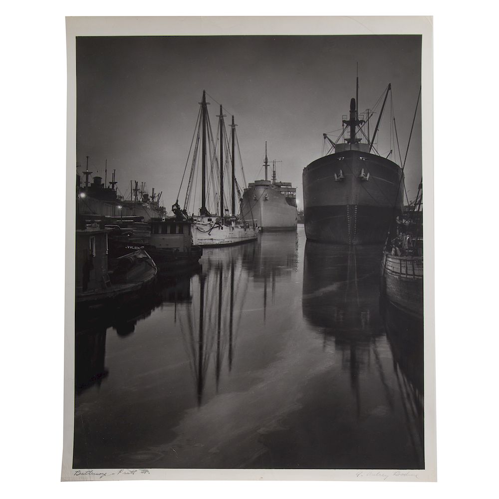 Appraisal: A Aubrey Bodine Baltimore-Pratt St American - Gelatin silver print