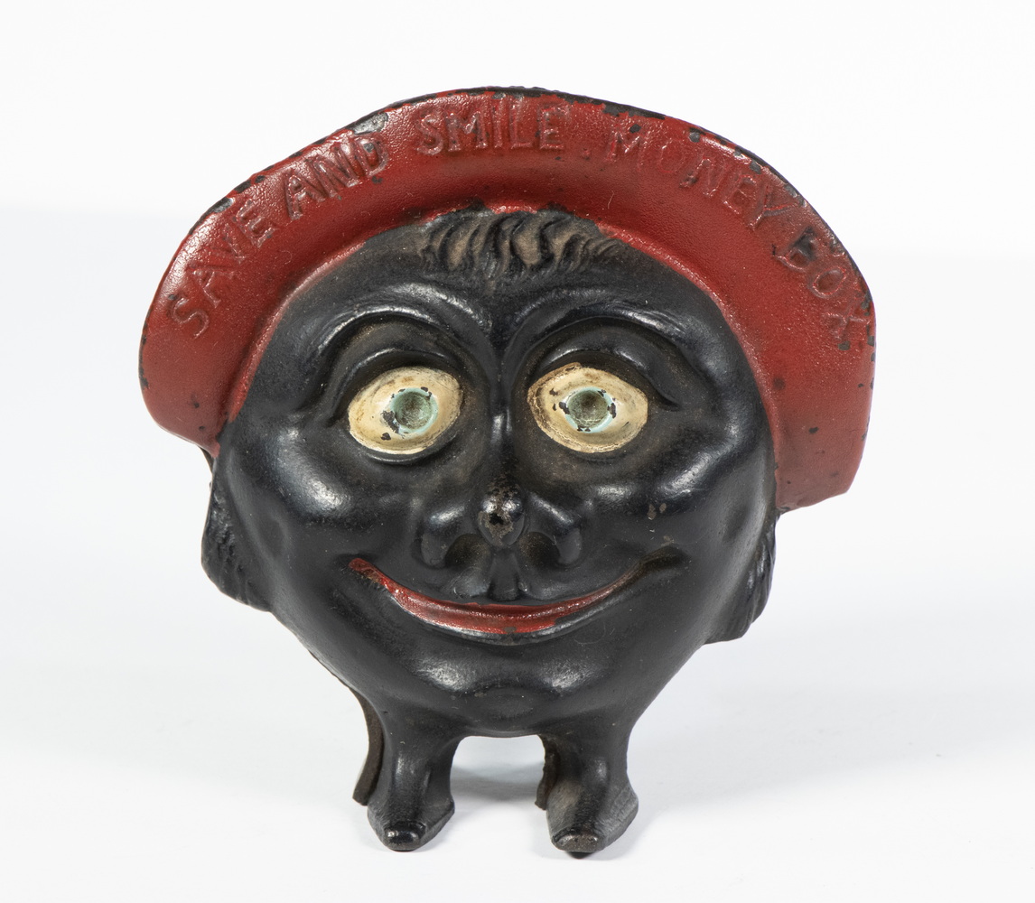 Appraisal: SAVE AND SMILE MONEY BOX STILL BANK Circa s Figural