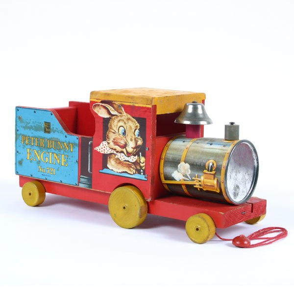 Appraisal: Fisher Price Peter Bunny engine pull toy L Slight surface